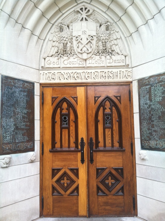 doorway into the admissions hall 