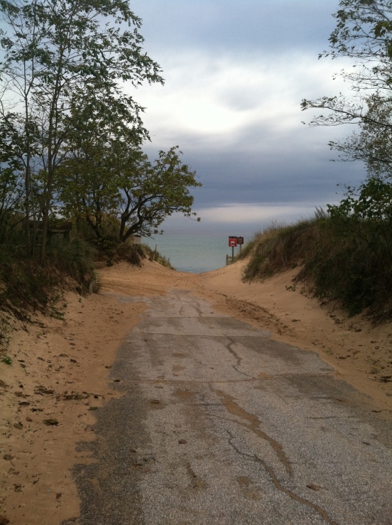 first view of Lake Michigan