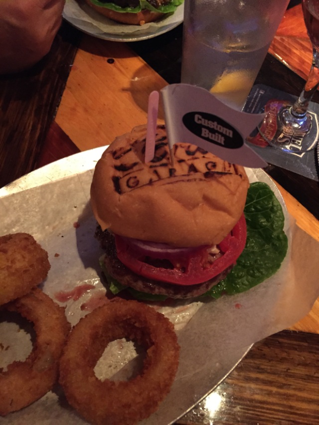 This one was mine - a LAMB burger!