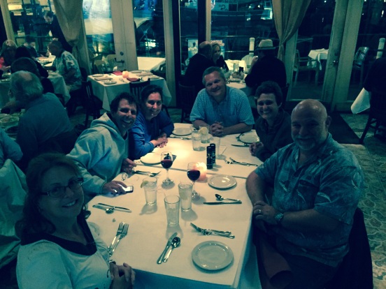 at Demetri's; me, Ben, Dr. Jo, Lee, Tracy, Bill - Greek food at it's best!