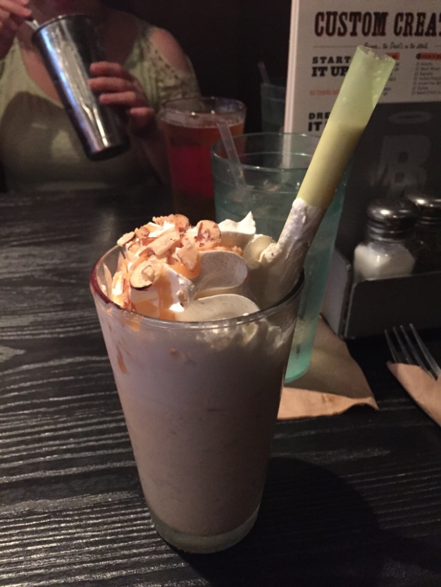here is my Burnt Almond Torte hard shake - after a few sips