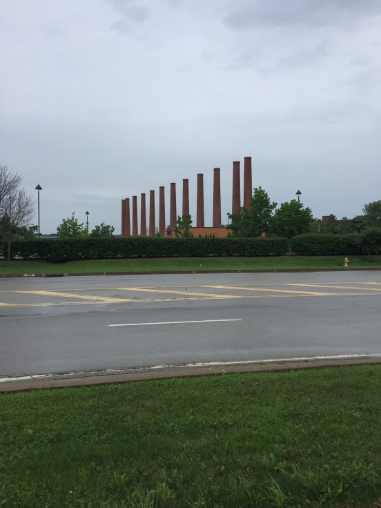 The Stacks, part of US Steels Homestead Works, it pays homage to the former steel mill