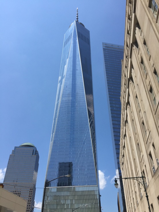 seeing the completed Freedom Tower for the first time!