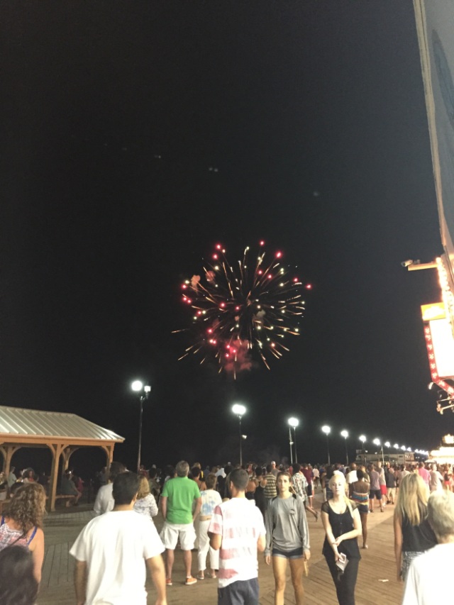 we didn't know there was going to be fireworks - how cool was that?