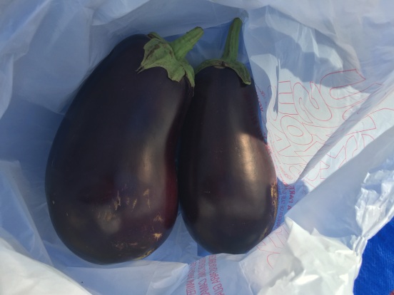 HUGE eggplant 2 for $1!