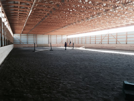 I got my lesson in this huge indoor arena